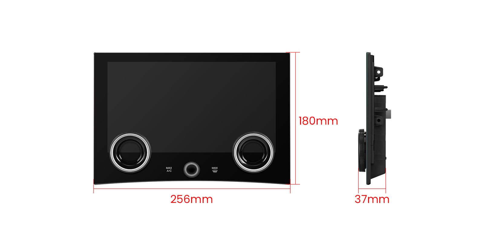 XTRONS AIR405V Wireless CarPlay Android Head Unit Climate Control Panel 10.1in