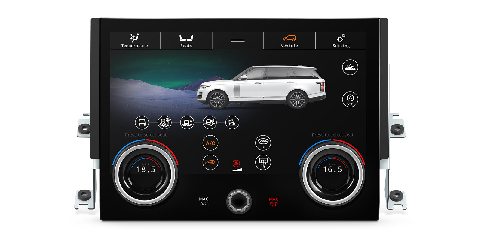 XTRONS AIR494S Wireless CarPlay Climate Control Panel 10.1" IPS for Range Rover Sport L494