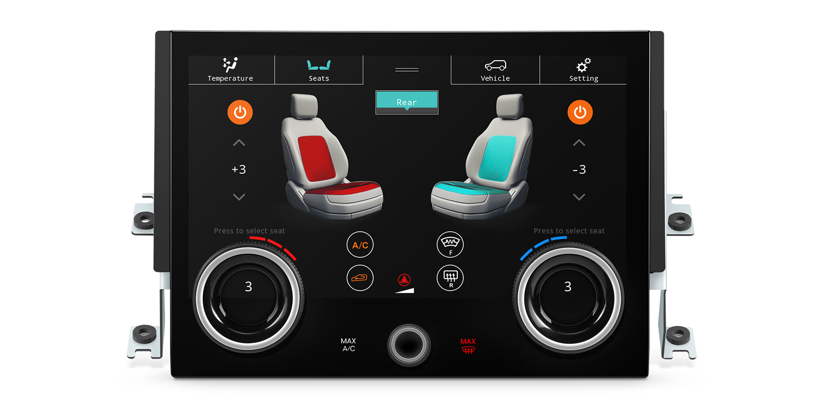 XTRONS AIR494S Wireless CarPlay Climate Control Panel 10.1" IPS for Range Rover Sport L494