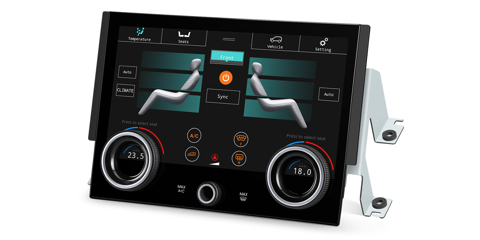 XTRONS AIR494S Wireless CarPlay Climate Control Panel 10.1" IPS for Range Rover Sport L494
