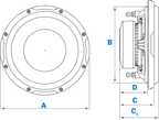 Audison Prima APS 10 S4S Car Subwoofer Driver 250mm 4 Ohm