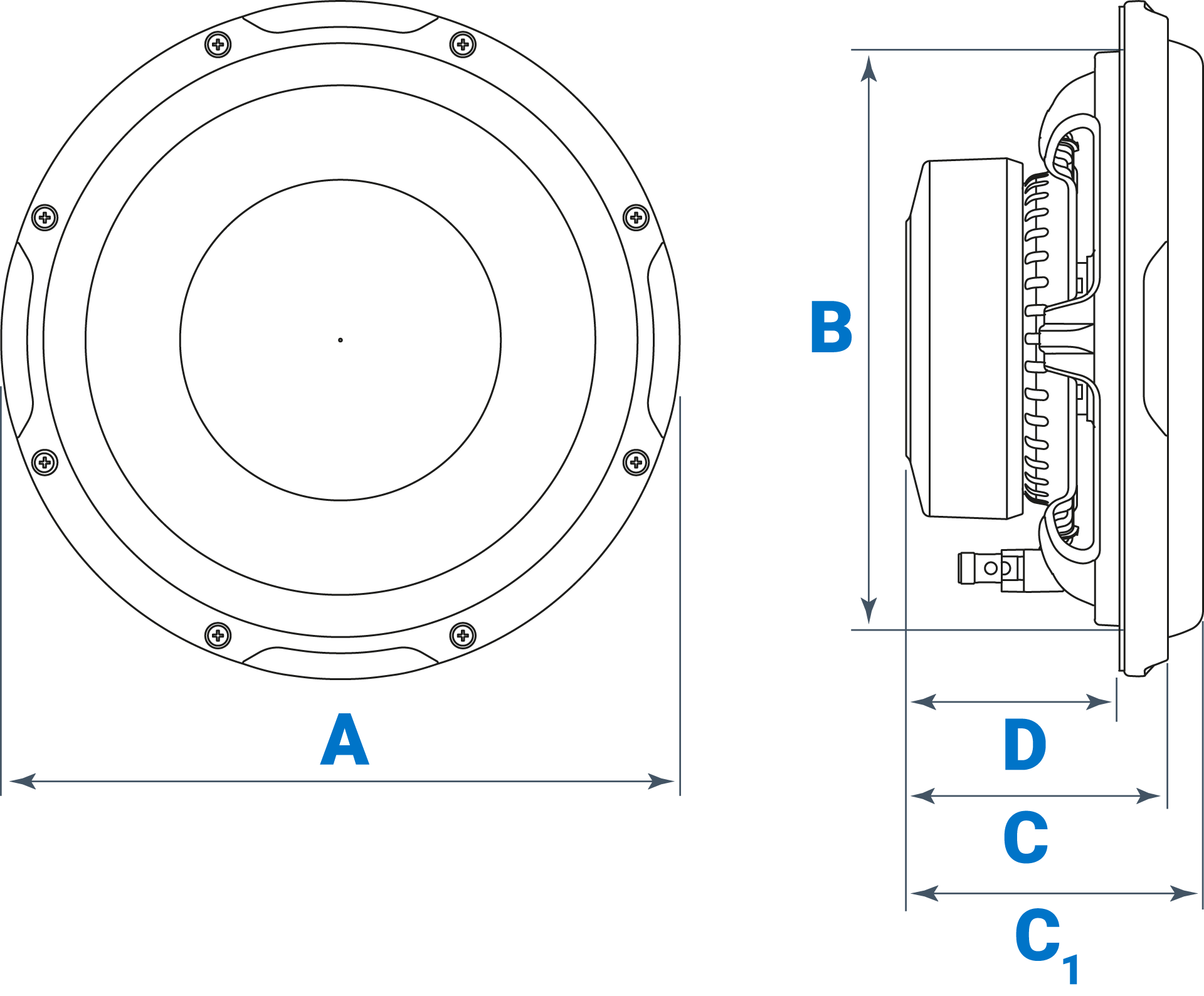 Audison Prima APS 10 D Subwoofer Driver 250mm 4+4 Ohm