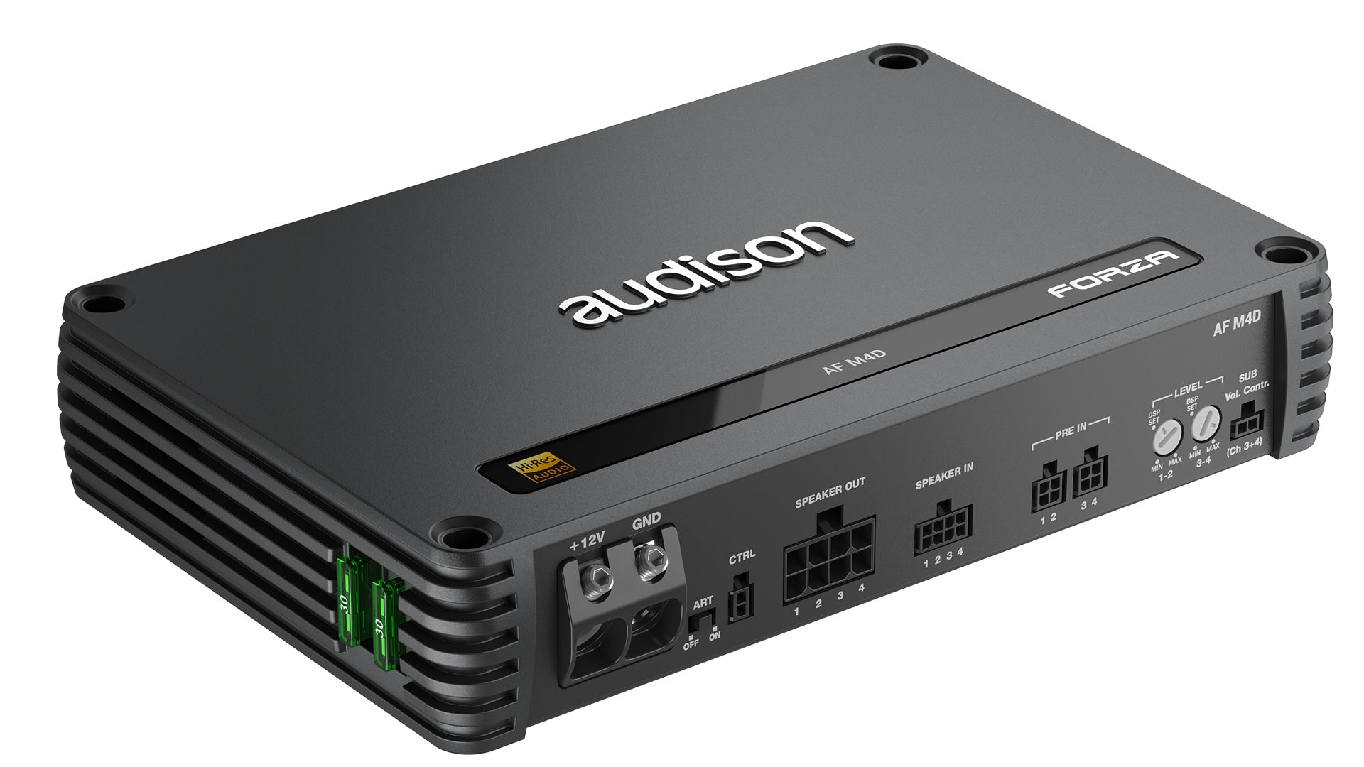 Audison Forza AF M4D Amplifier 1040W D-Class Fully Bridgeable