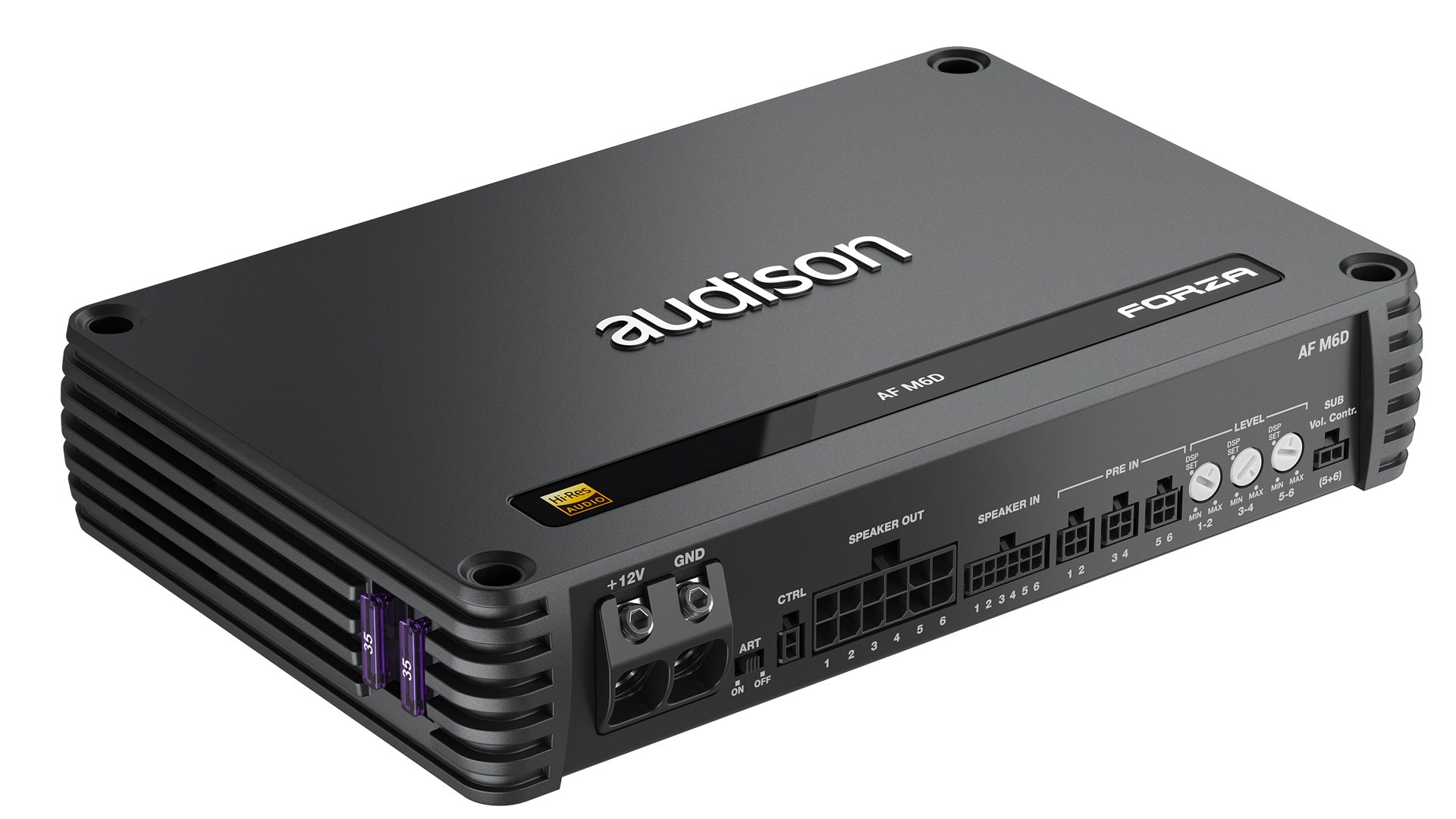 Audison Forza AF M6D 6-Channel D-Class Amplifier 1320W Fully Bridgeable