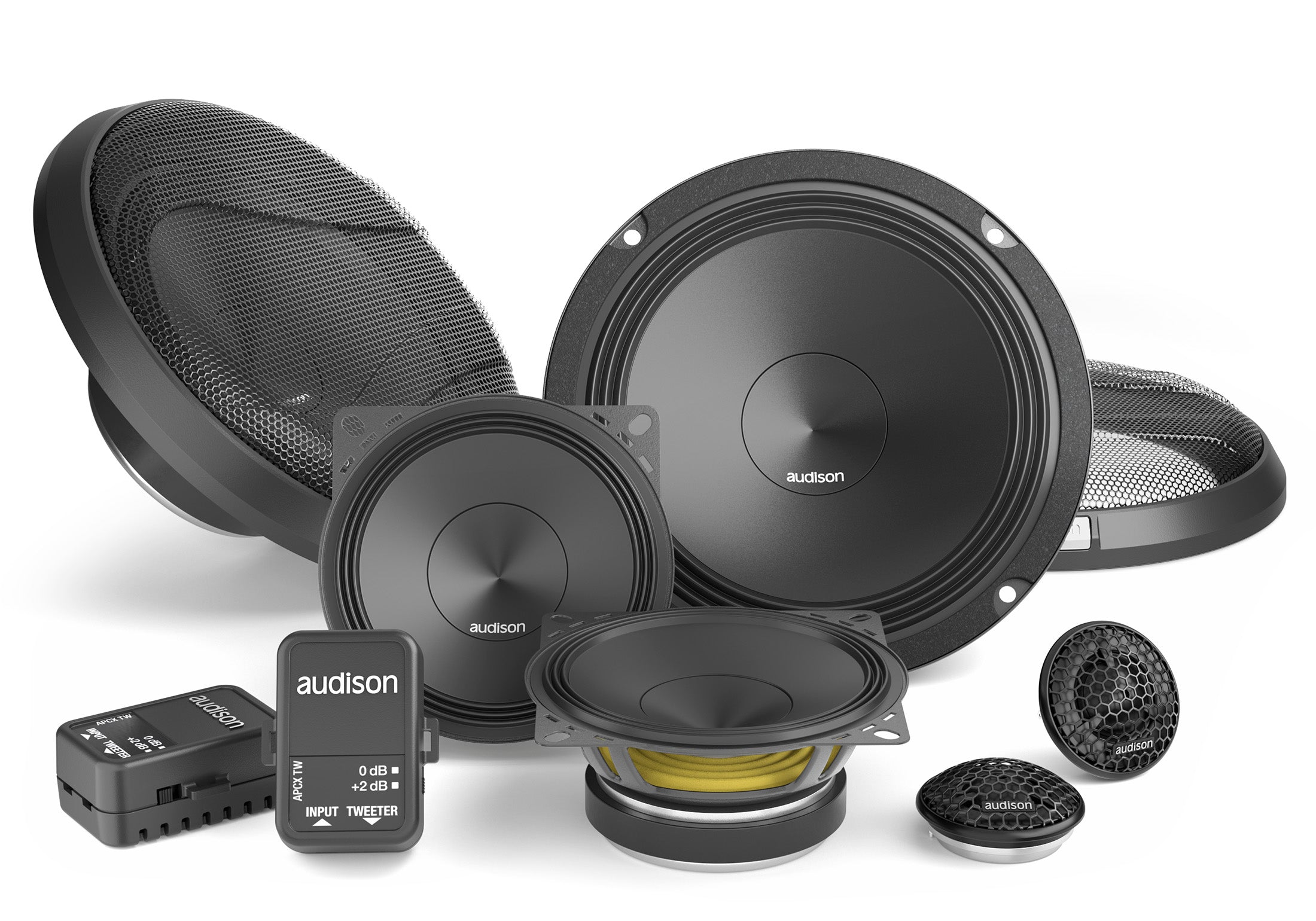 Audison Prima APK 163 3-Way Car Speaker Kit 375W 4 Ohm