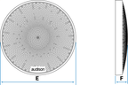 Audison AVG 6.5 B II Mesh Speaker Grille for Voce II Woofer Black