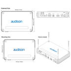 Audison Forza AF M4D Amplifier 1040W D-Class Fully Bridgeable