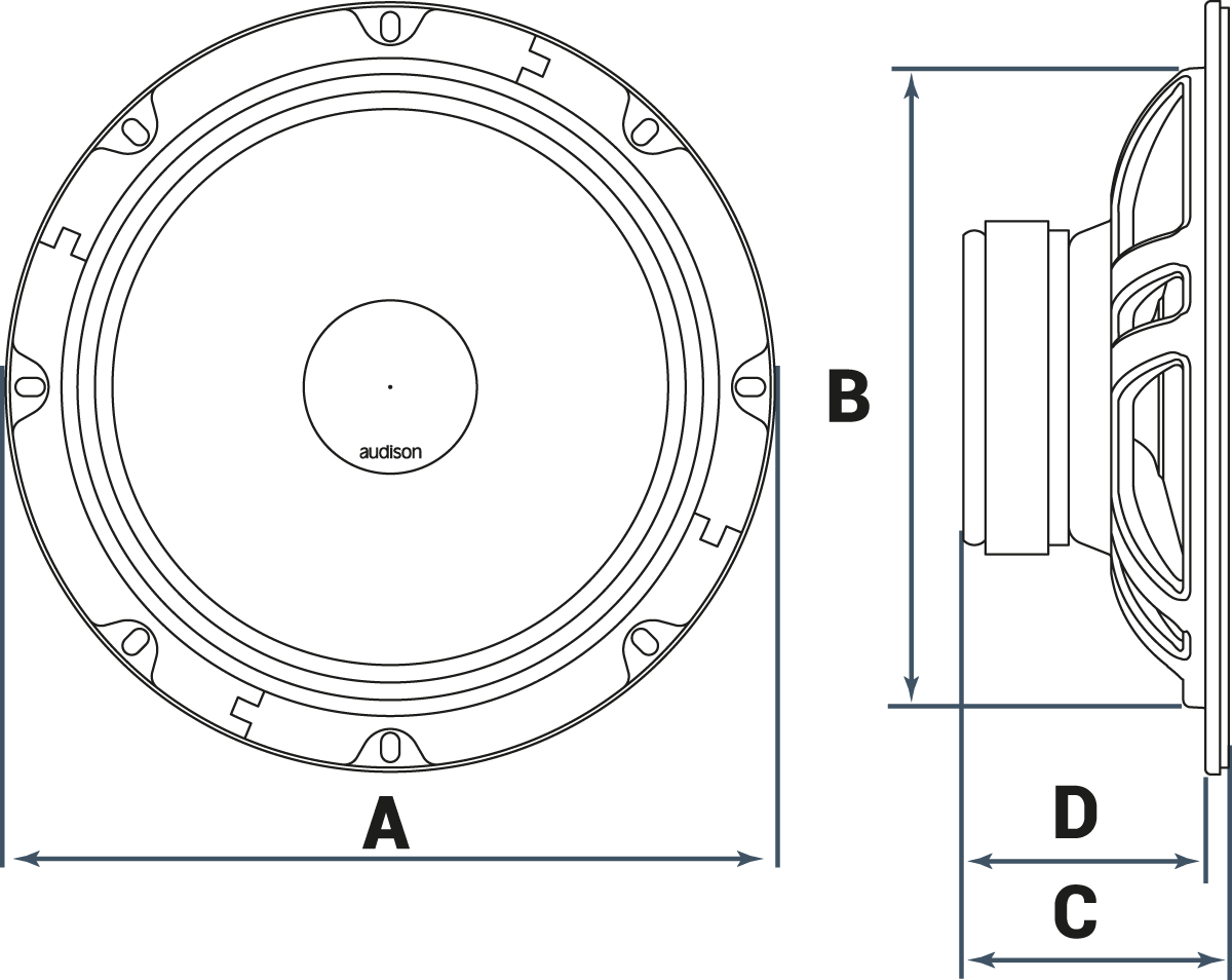 Audison Prima AP 6.5 Woofer 165mm 4 Ohm