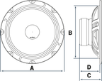 Audison AP 8 Prima 200mm Woofer 300W Peak 4 Ohm