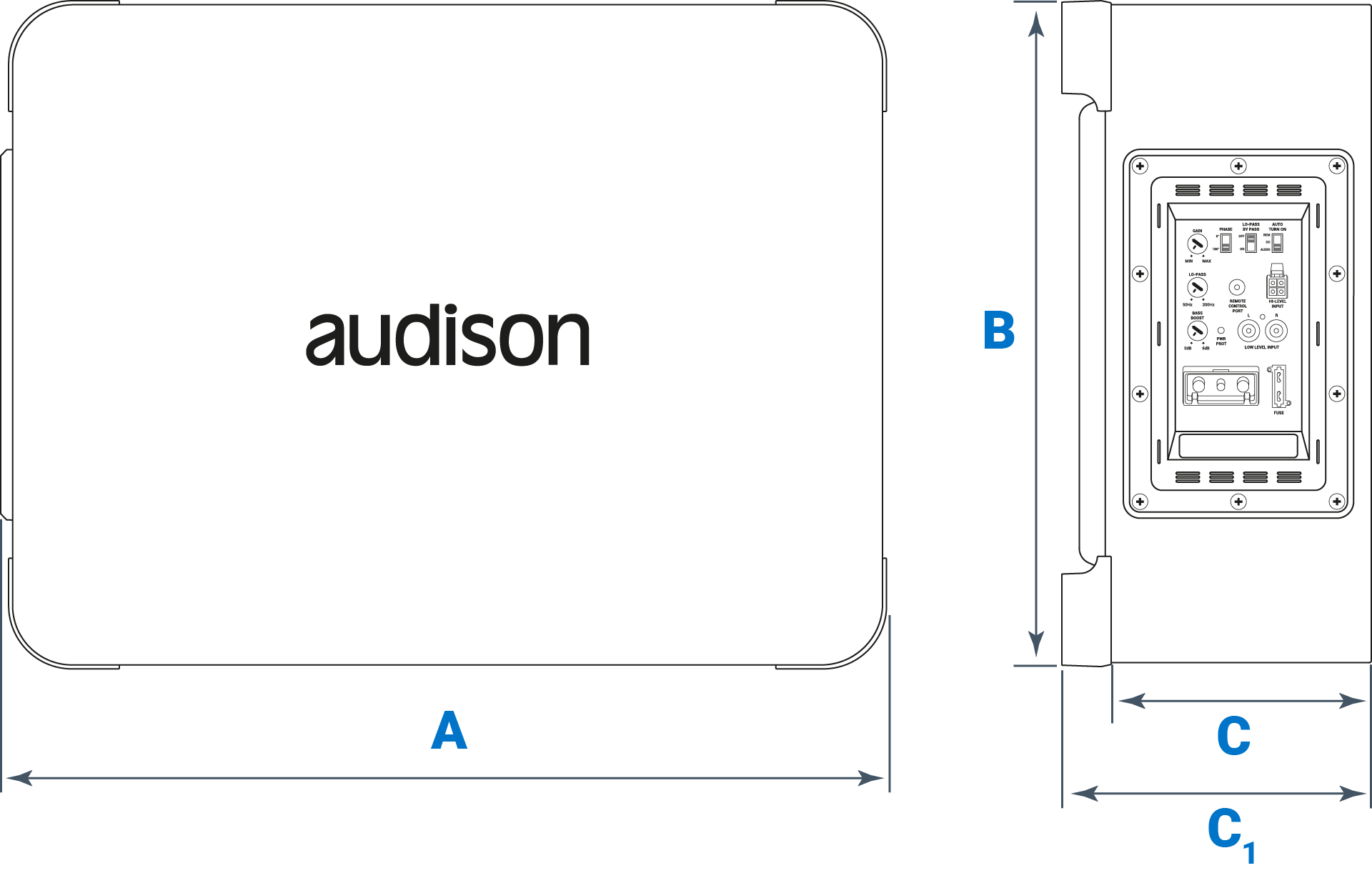 Audison Prima APBX 10 AS2 Active Subwoofer Box 800W 250mm