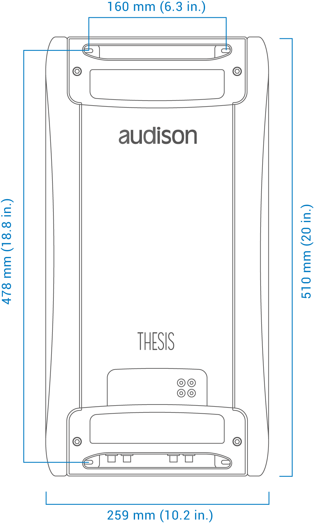 Audison TH Due A-Class 2-Channel Car Amplifier 1000W