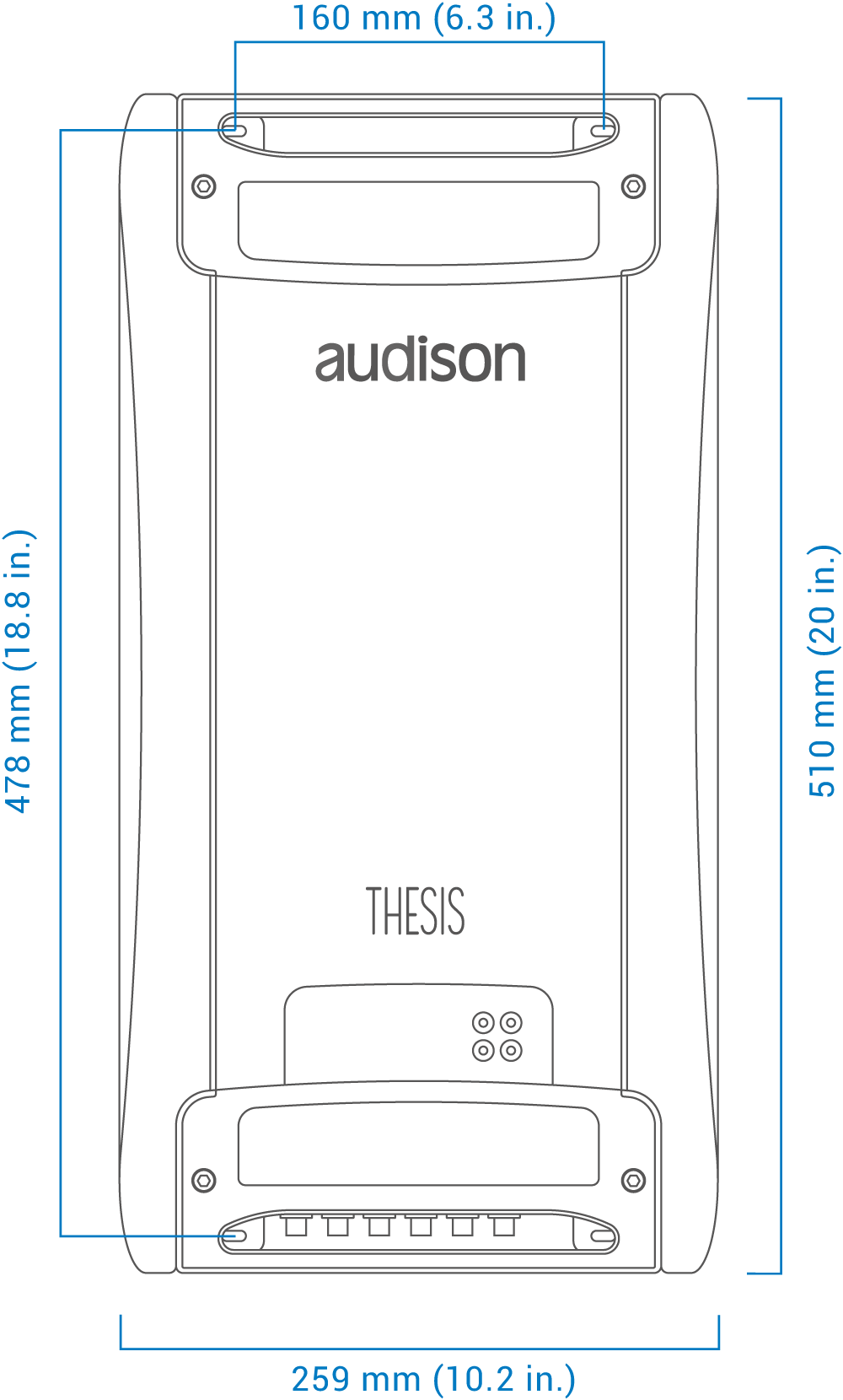 Audison Thesis TH Quattro 4-Channel A-Class Car Amplifier 1040W