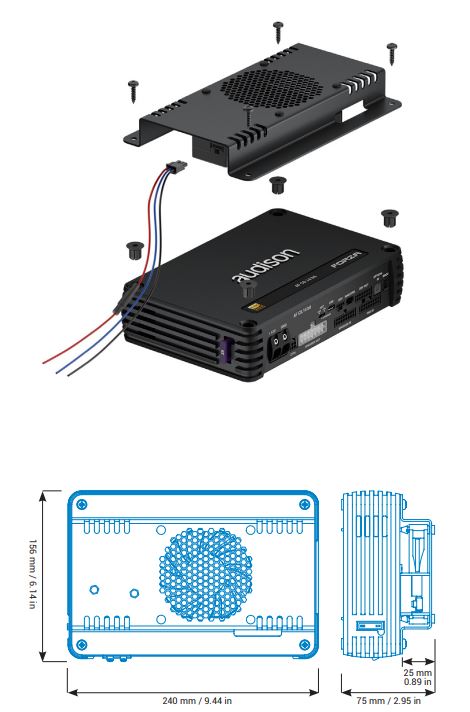 Audison AFM-CLK Cooling Kit for Forza Max Amplifiers