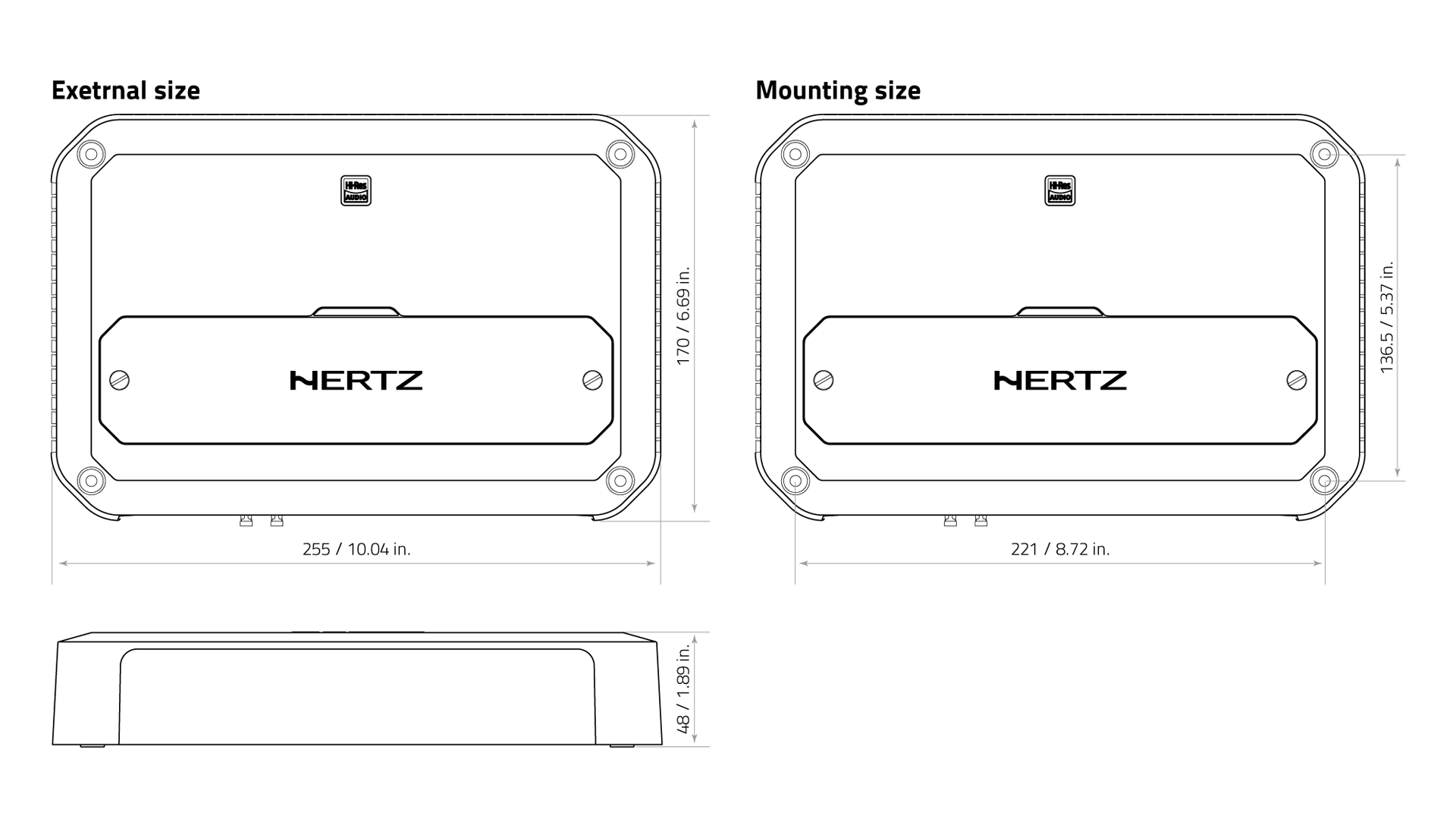 Hertz Cento Power CP 5.1K 5-Channel Car Audio Amplifier 1030W