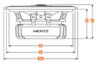 Hertz Dieci DCX 100.3 4-Inch Two-Way Coaxial Car Speaker