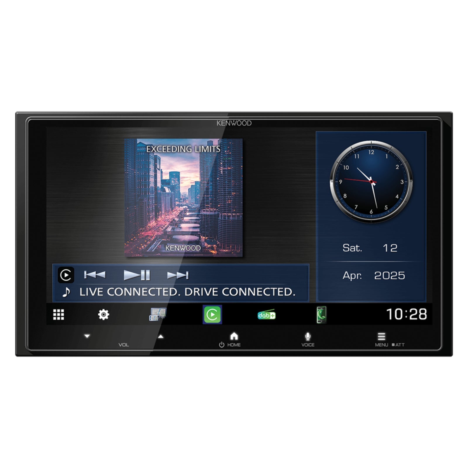 Kenwood DMX7525DABS Wireless Apple CarPlay Android Auto DAB Bluetooth Car Stereo