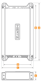 Hertz HCP 5MD Marine Amplifier 5-Channel 1500W