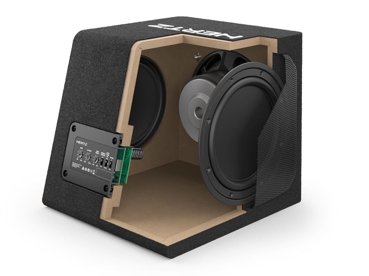 Hertz DBA 201 Active Subwoofer Box 440W Double Passive Radiators
