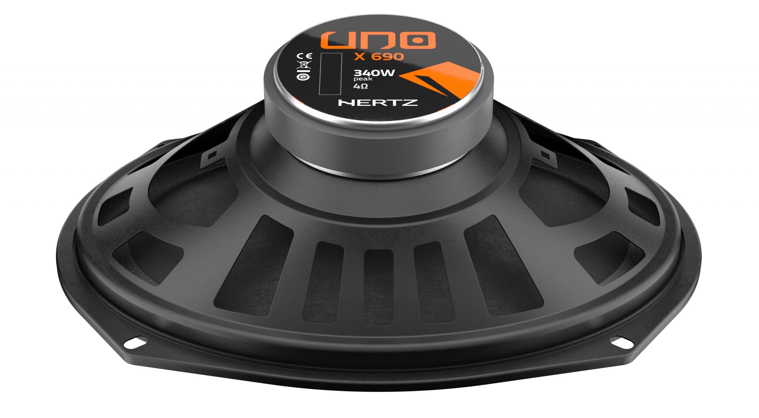 Hertz Uno X 690 4-Way 6x9 Coaxial Car Speakers 340W 4 Ohm