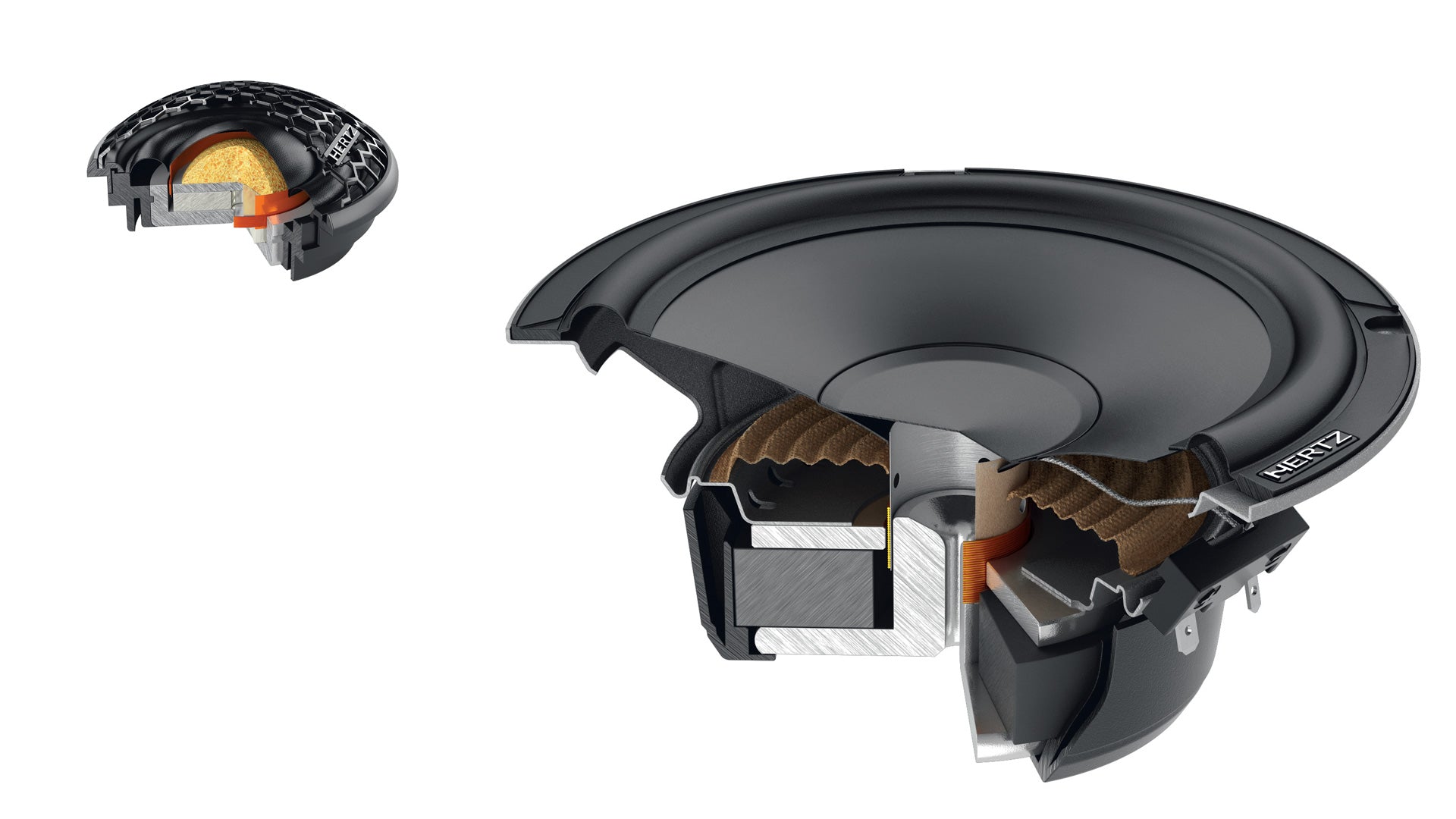 Hertz Cento CK 165 Two-Way Car Audio System SPP-M Cone 165mm