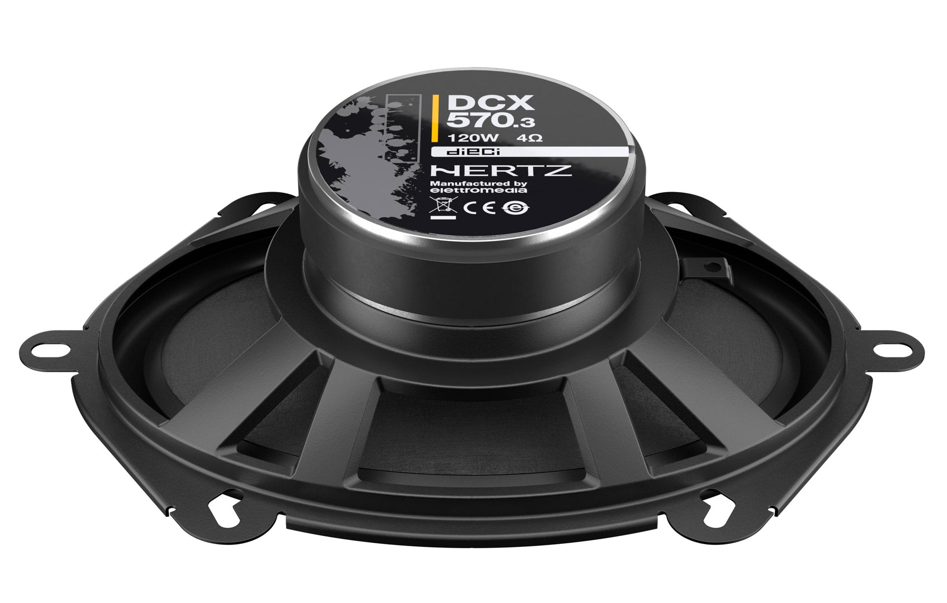 Hertz DCX 570.3 Dieci 2-Way Coaxial Car Speaker 5x7in 120W 4 Ohm