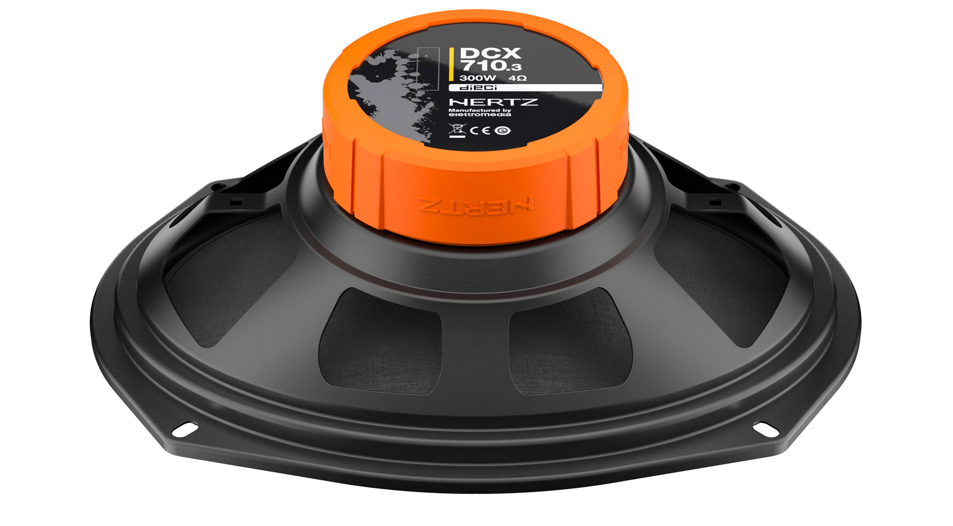 Hertz DCX 710.3 Dieci 3-Way Coaxial Car Speaker 7x10 300W Black