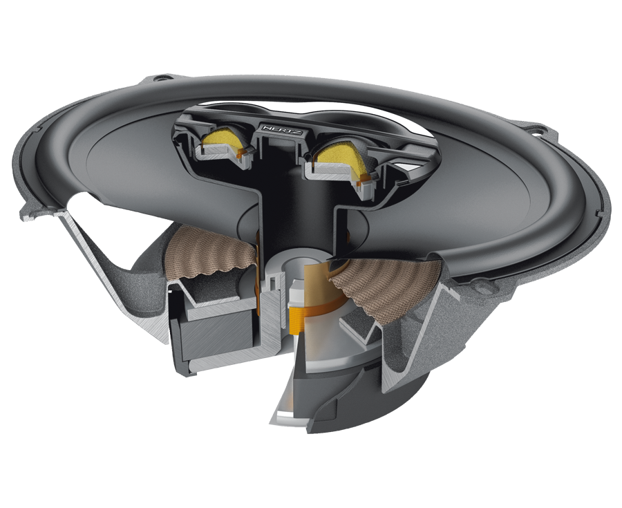 Hertz Mille PRO MPX 690.3 6x9 Coaxial Car Speakers 260W 4 Ohm