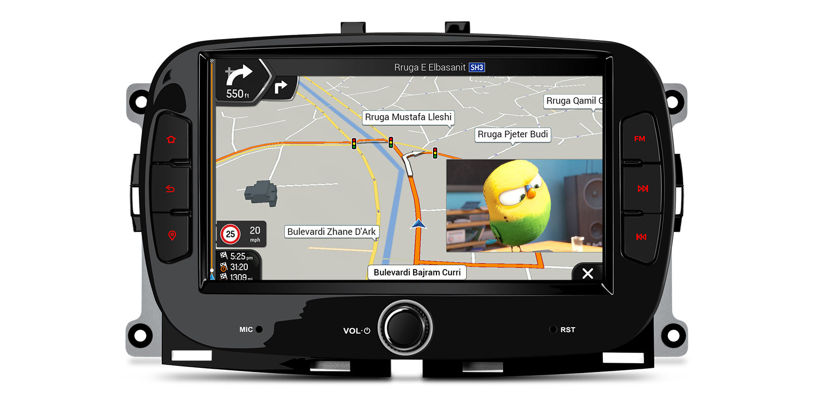 XTRONS IA Series 7in IPS Screen Wireless CarPlay Head Unit IAH74500FL