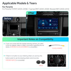XTRONS 8in IPS Wireless CarPlay Android Head Unit Porsche 911/Cayman/Boxster