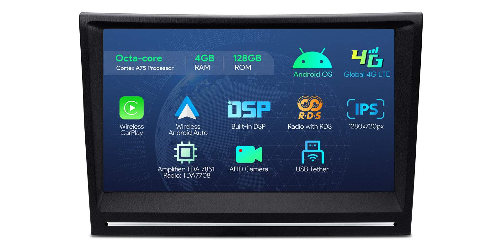 XTRONS 8in IPS Wireless CarPlay Android Head Unit Porsche 911/Cayman/Boxster