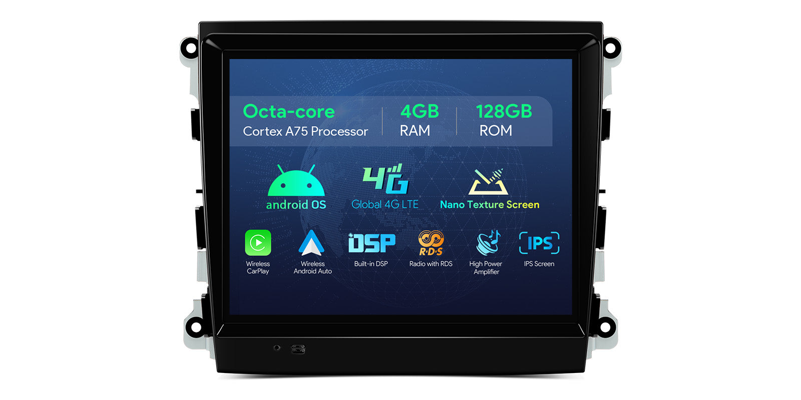 XTRONS IAH84PMPT 8.4" Nano-Texture Wireless CarPlay Head Unit Porsche Panamera