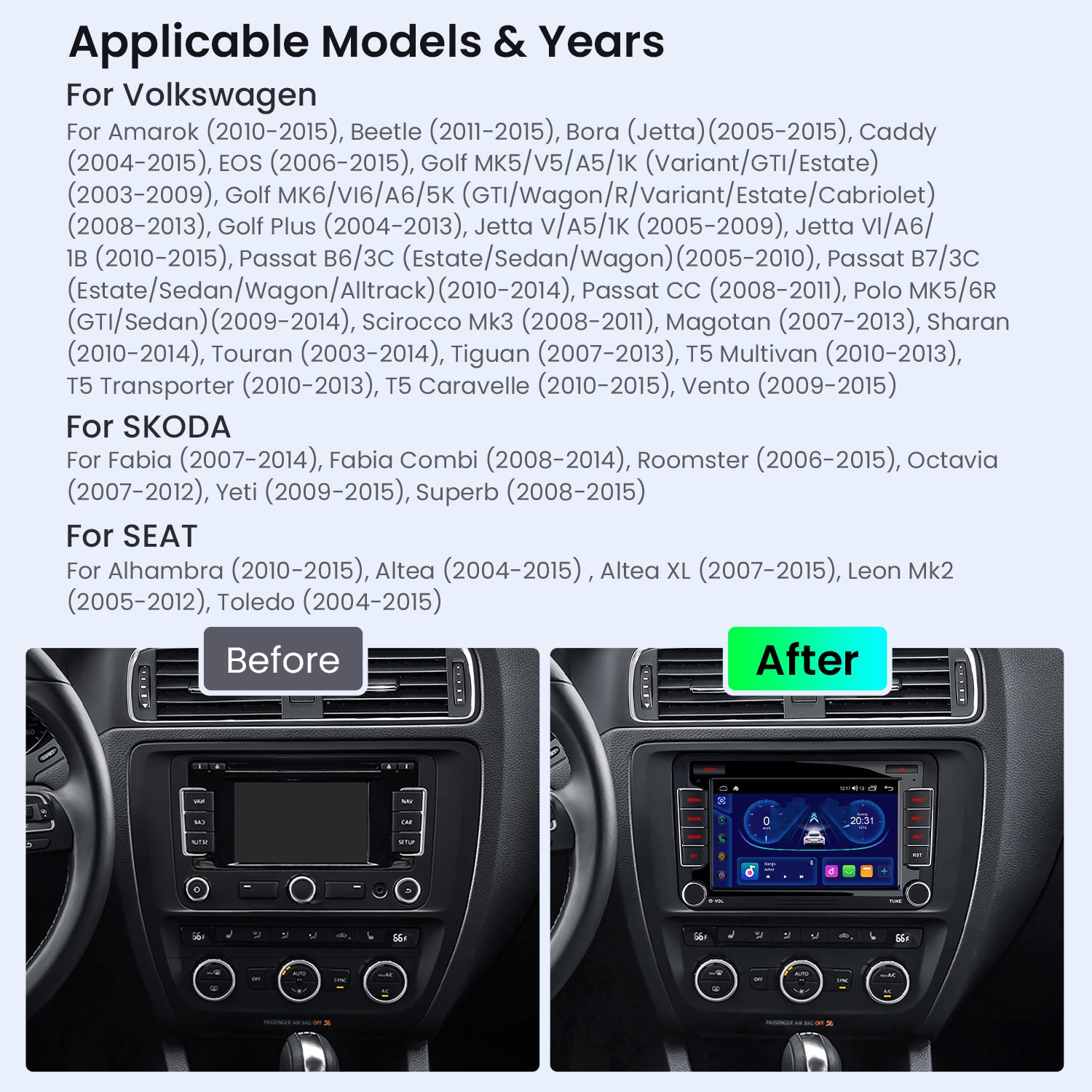 XTRONS ID70MTVL 7" Android Head Unit Car Stereo Wireless CarPlay ID Series