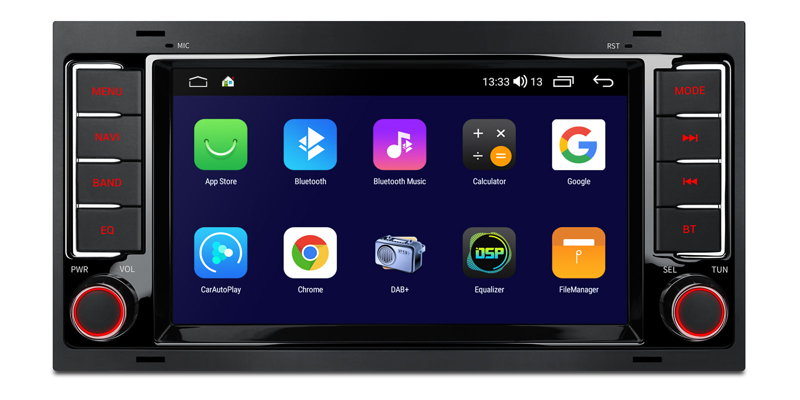XTRONS ID70TRVL Volkswagen 7 Inch Android Head Unit Wireless CarPlay 4GB 64GB