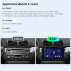 XTRONS IDP9046B 9in Android Head Unit Car Stereo Wireless CarPlay BMW E46