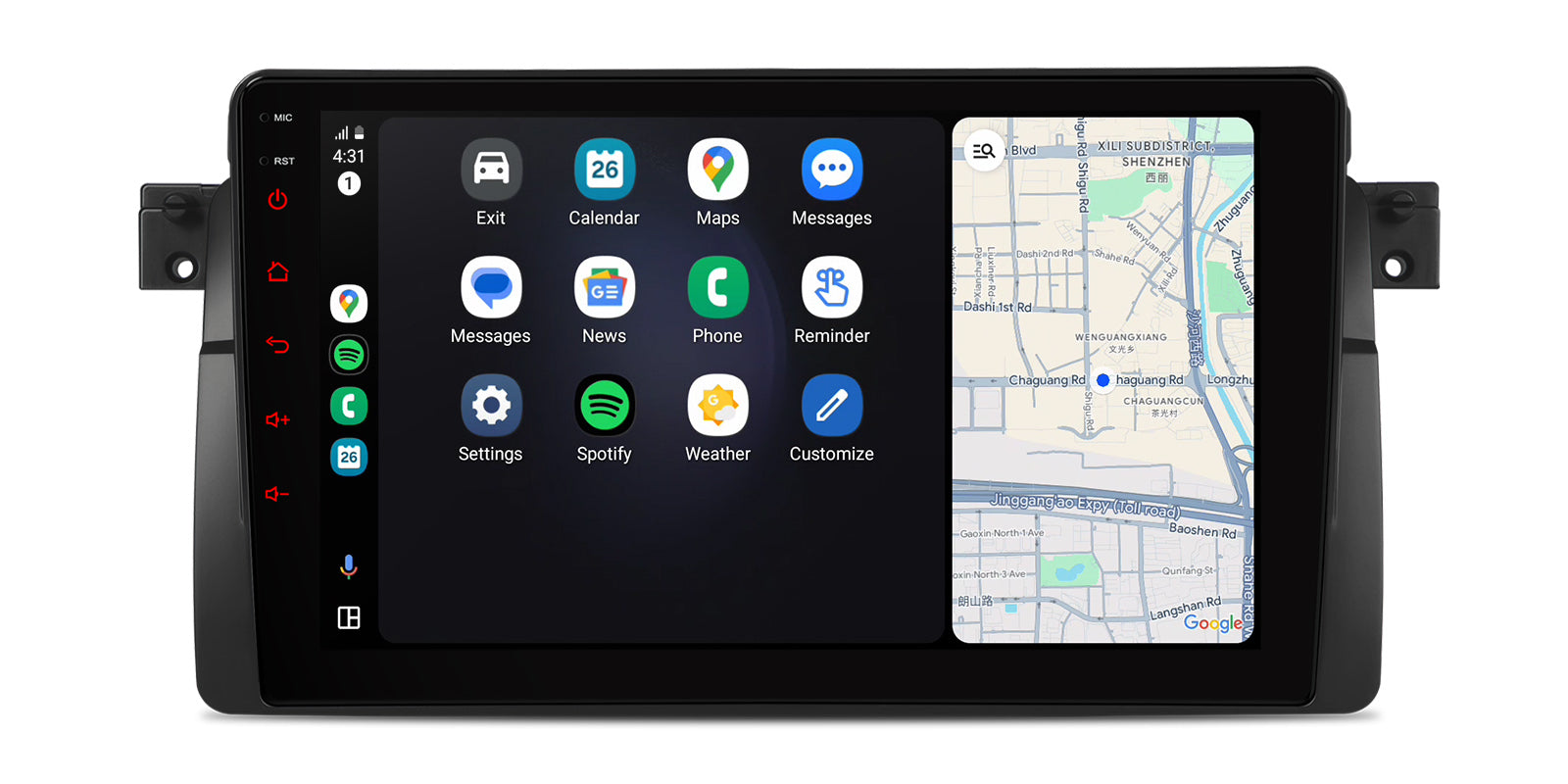 XTRONS ID Series 9in Android Head Unit Car Stereo IDP9046B