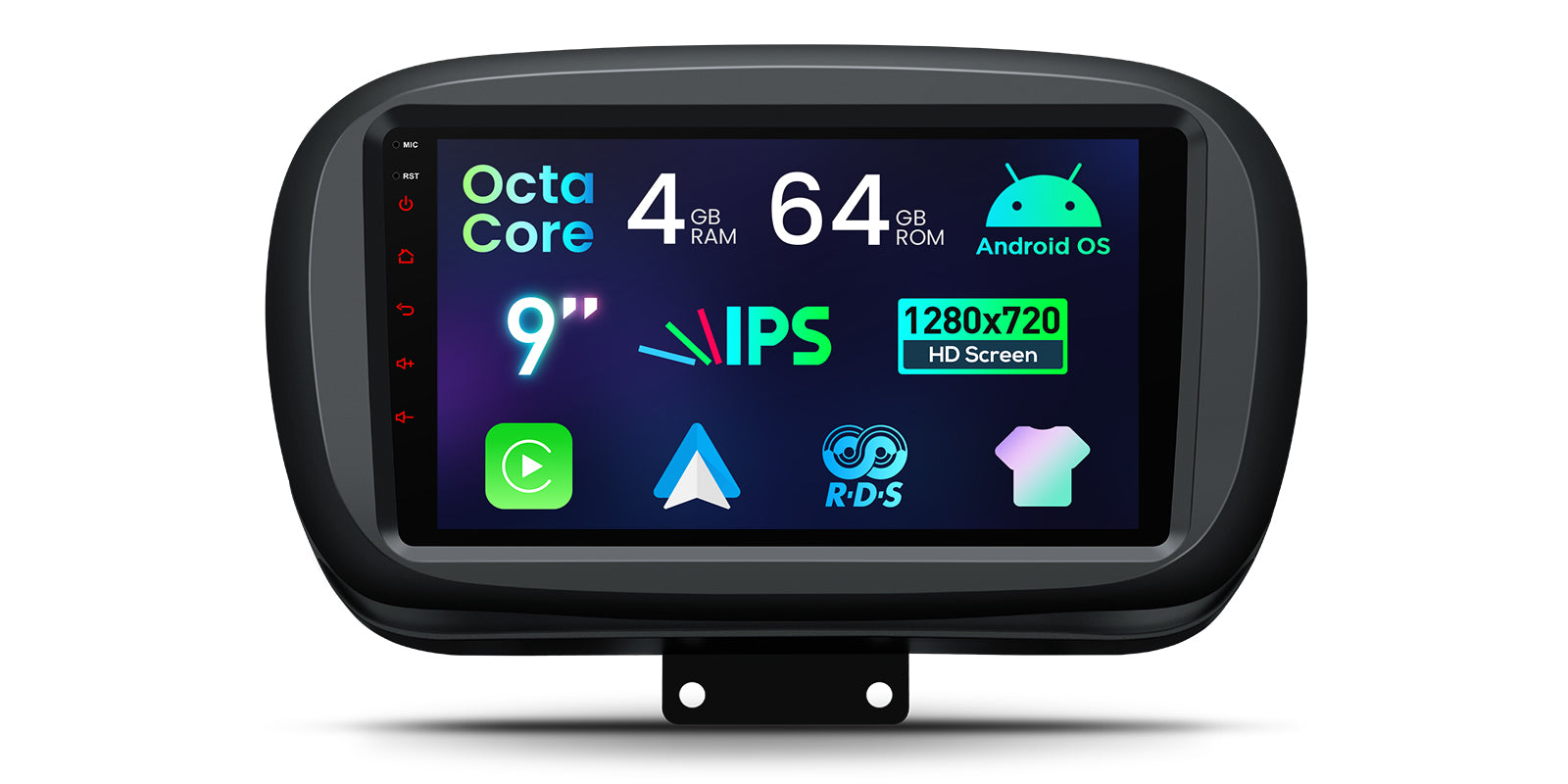 XTRONS IDP9050XF Fiat 500X Wireless CarPlay Android Head Unit 9in