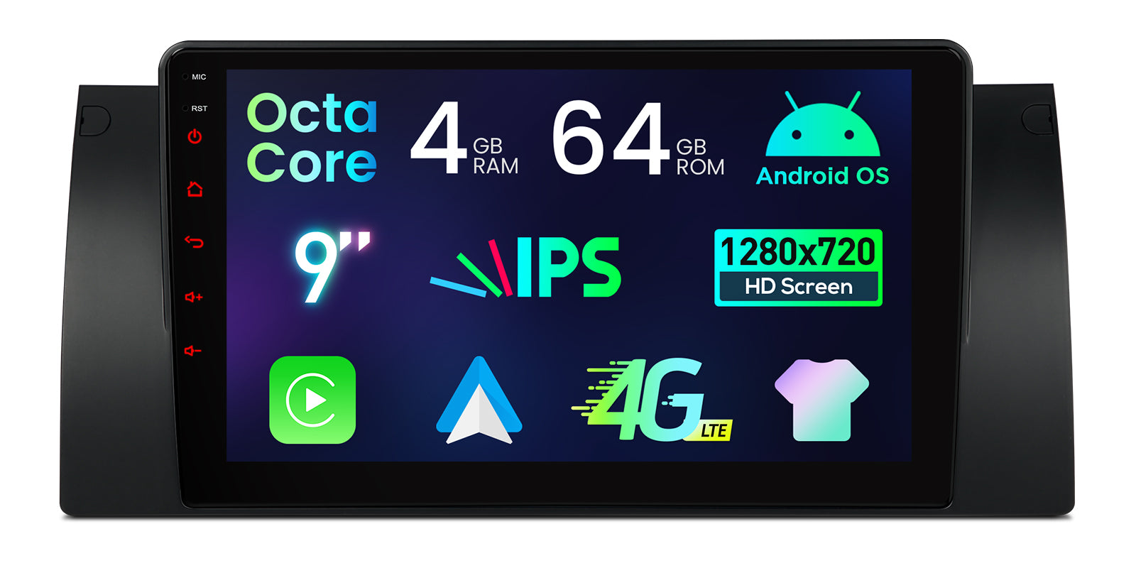 XTRONS BMW X5 E53 9in Android Head Unit Car Stereo 4GB RAM 64GB