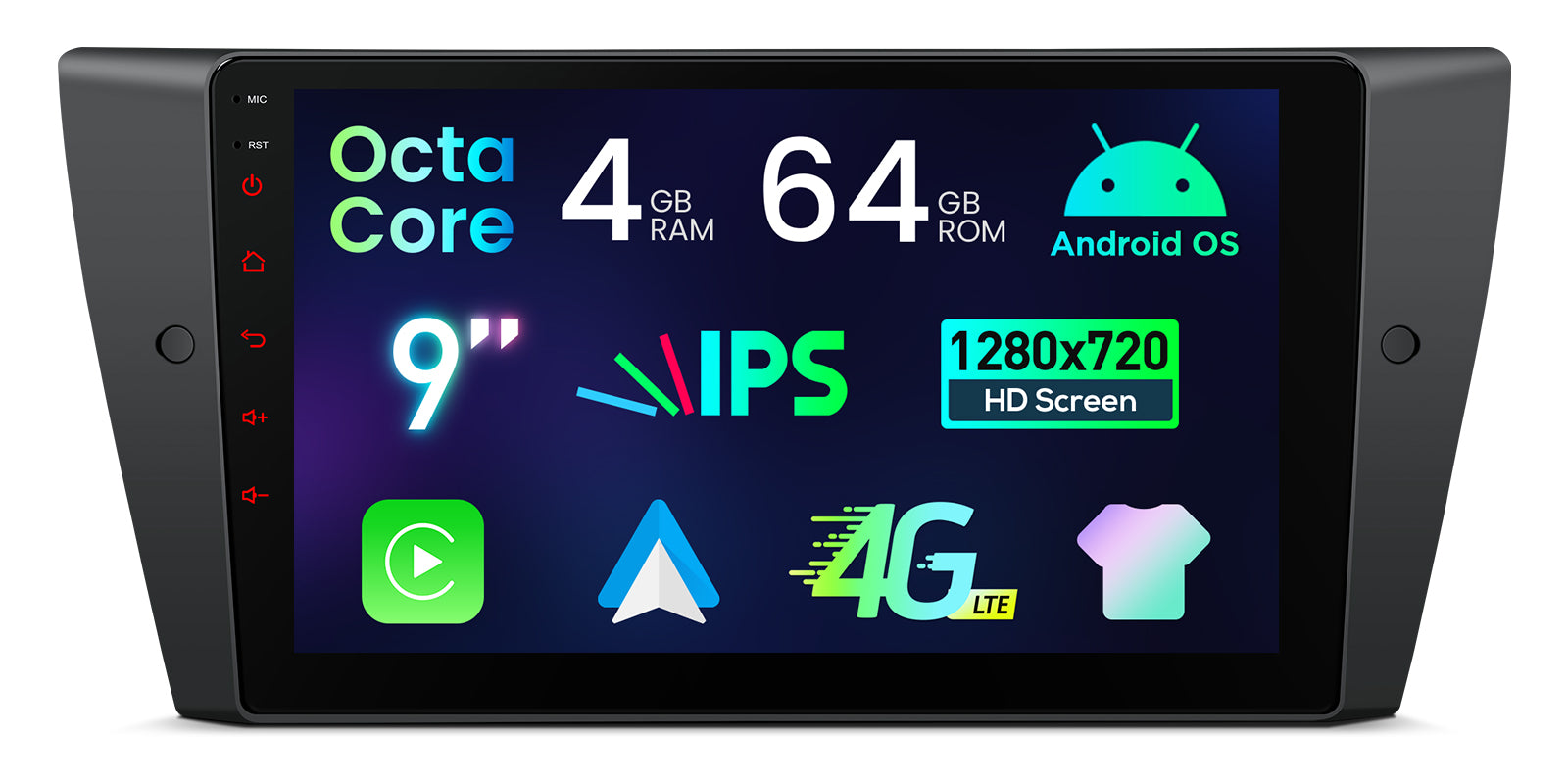 XTRONS IDP9090B 9in Wireless CarPlay Android Head Unit for BMW