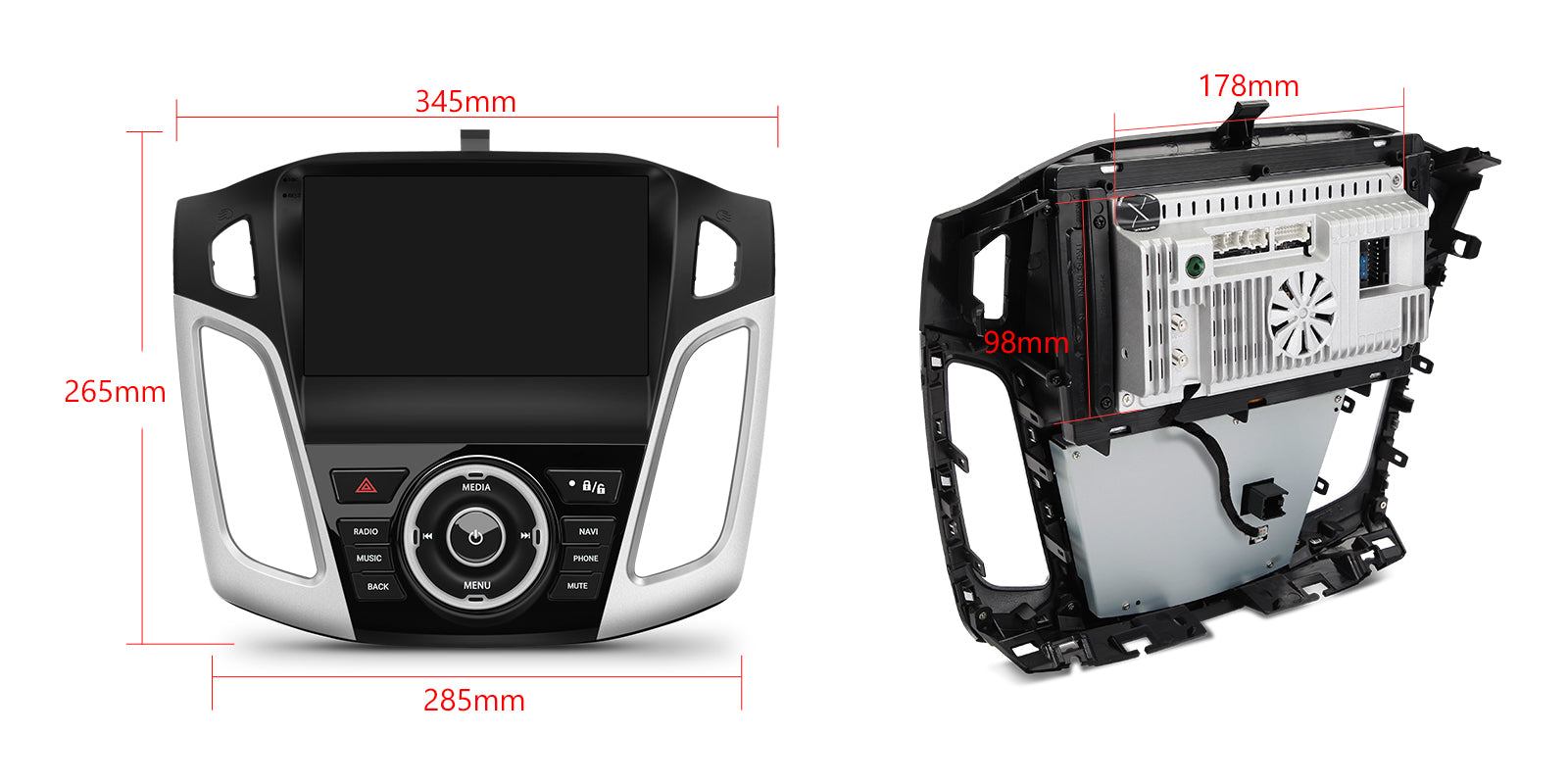 XTRONS IDP90FSFB Ford Focus 9in Wireless CarPlay Android Head Unit