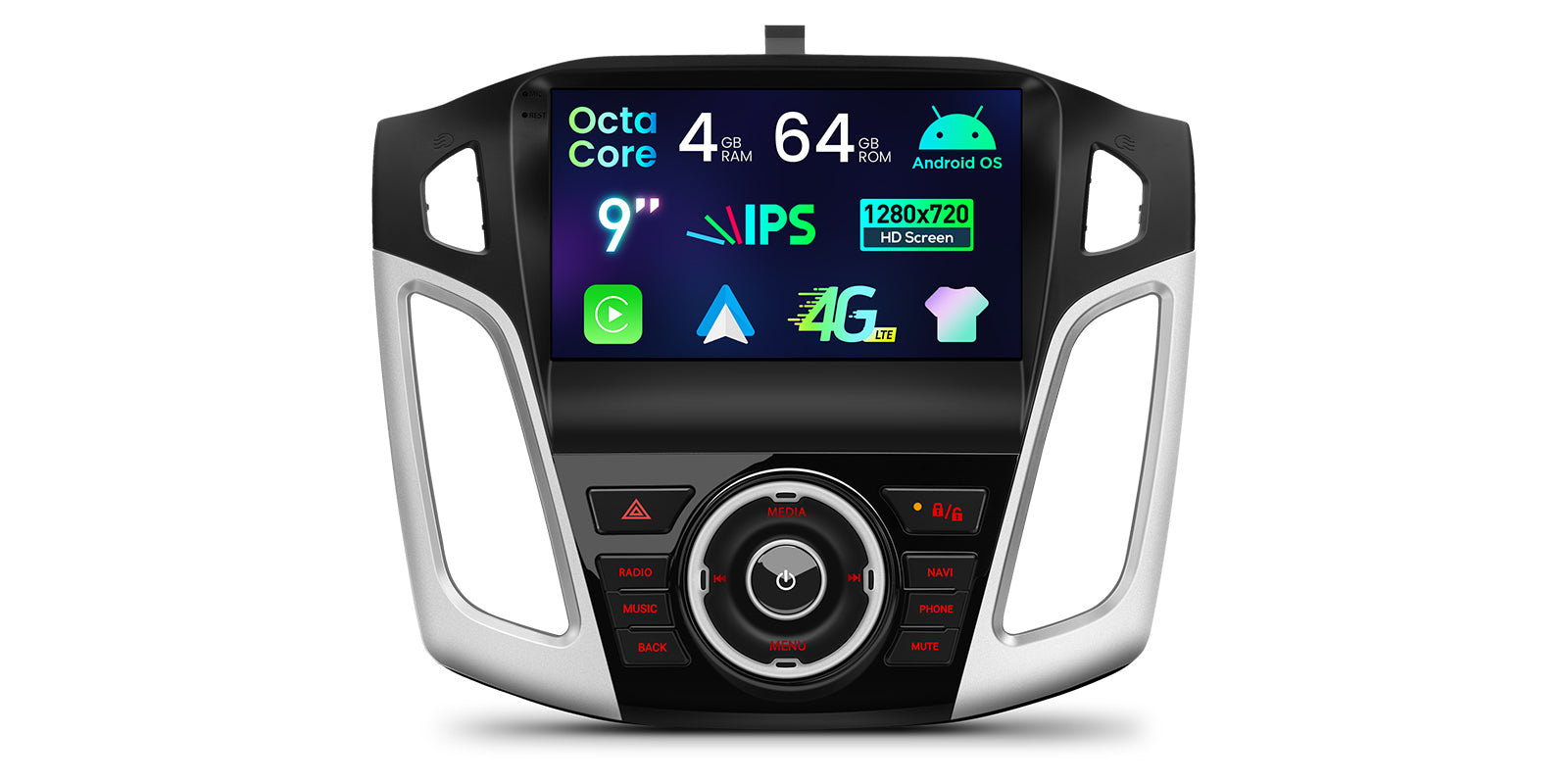 XTRONS IDP90FSFB Ford Focus 9in Wireless CarPlay Android Head Unit