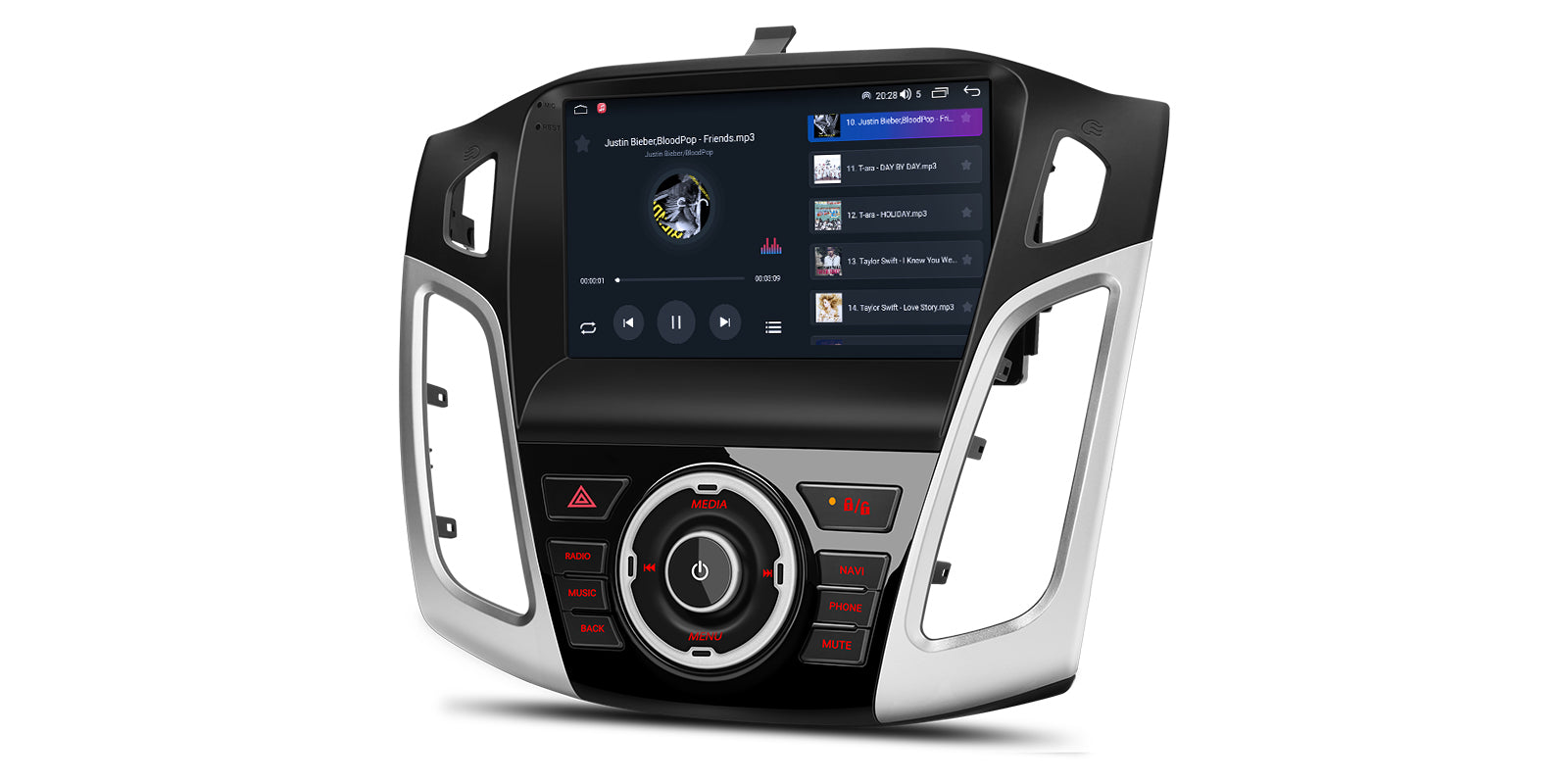 XTRONS IDP90FSFB Ford Focus 9in Wireless CarPlay Android Head Unit