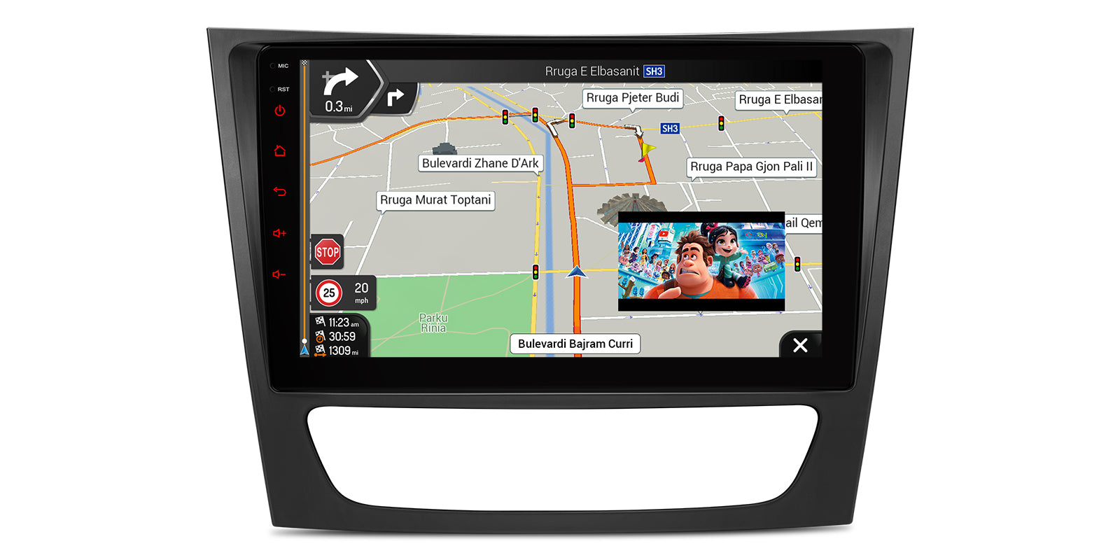 XTRONS IDP90M211 Wireless CarPlay Android Head Unit 9in 4GB 64GB, Mercedes-Benz