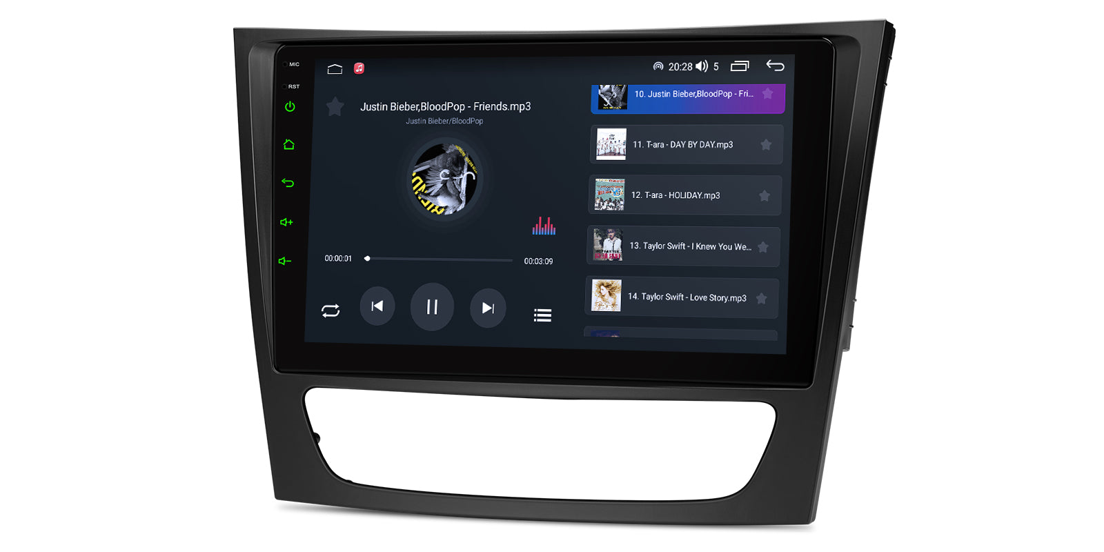 XTRONS IDP90M211 Wireless CarPlay Android Head Unit 9in 4GB 64GB, Mercedes-Benz