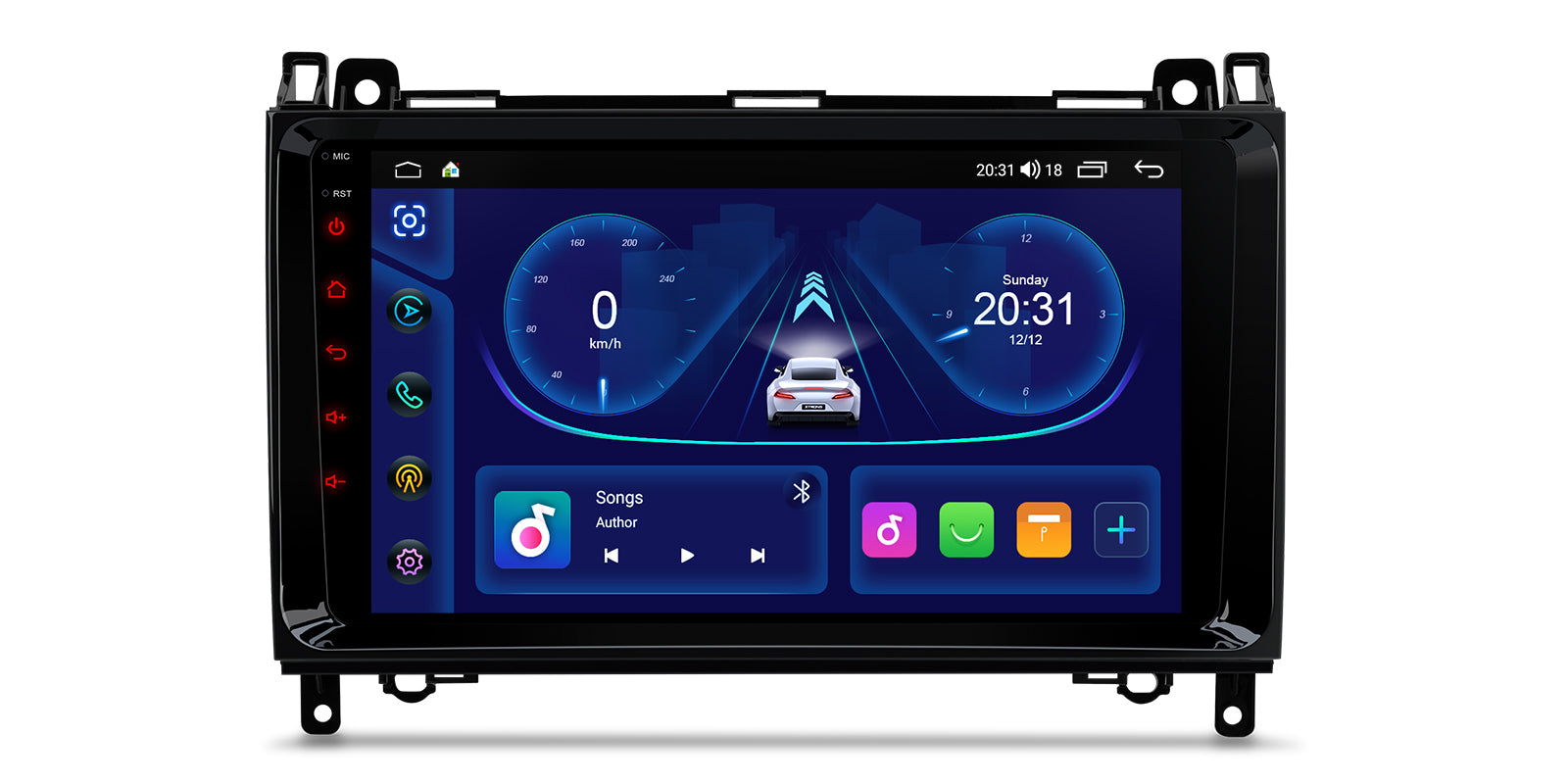 XTRONS IDP90M245 9" Wireless CarPlay Android Auto Head Unit for Mercedes/VW