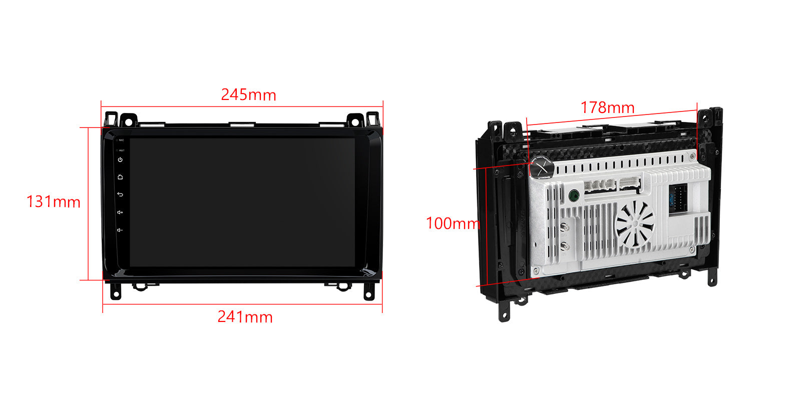 XTRONS IDP90M245 9" Wireless CarPlay Android Auto Head Unit for Mercedes/VW