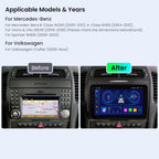 XTRONS IDP90M245 9" Wireless CarPlay Android Auto Head Unit for Mercedes/VW