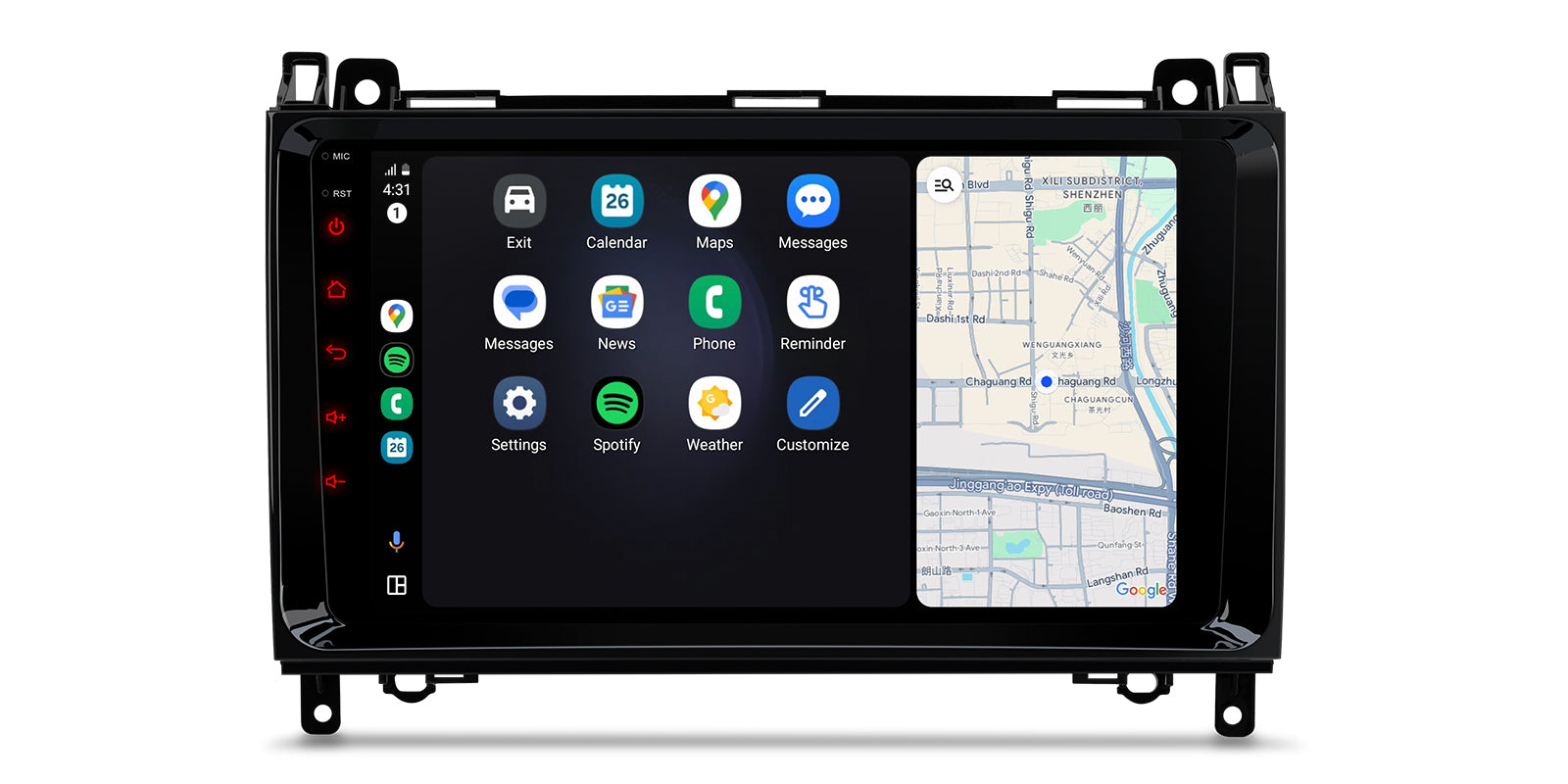 XTRONS IDP90M245 9" Wireless CarPlay Android Auto Head Unit for Mercedes/VW