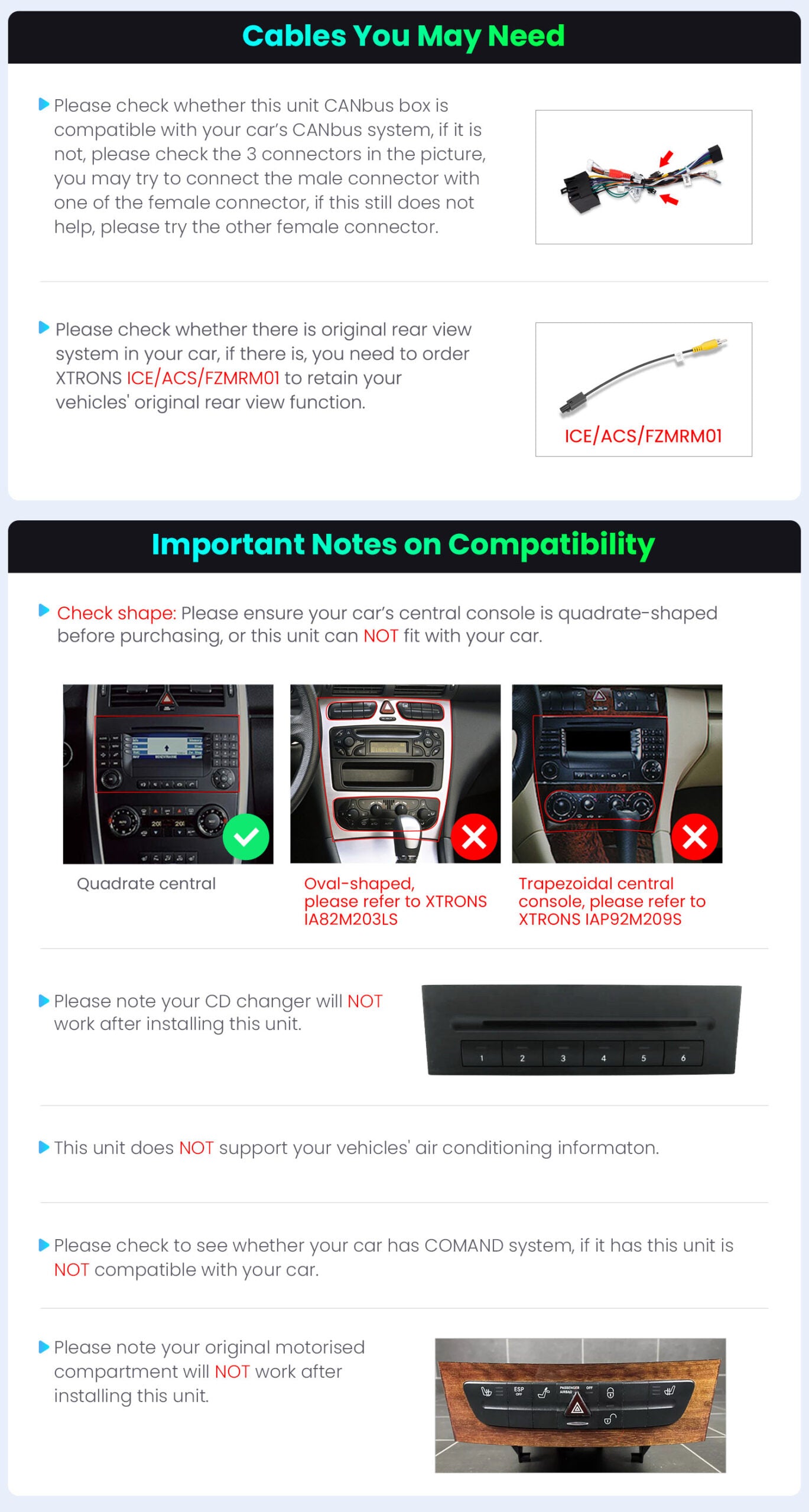 XTRONS IDP90M245 9" Wireless CarPlay Android Auto Head Unit for Mercedes/VW