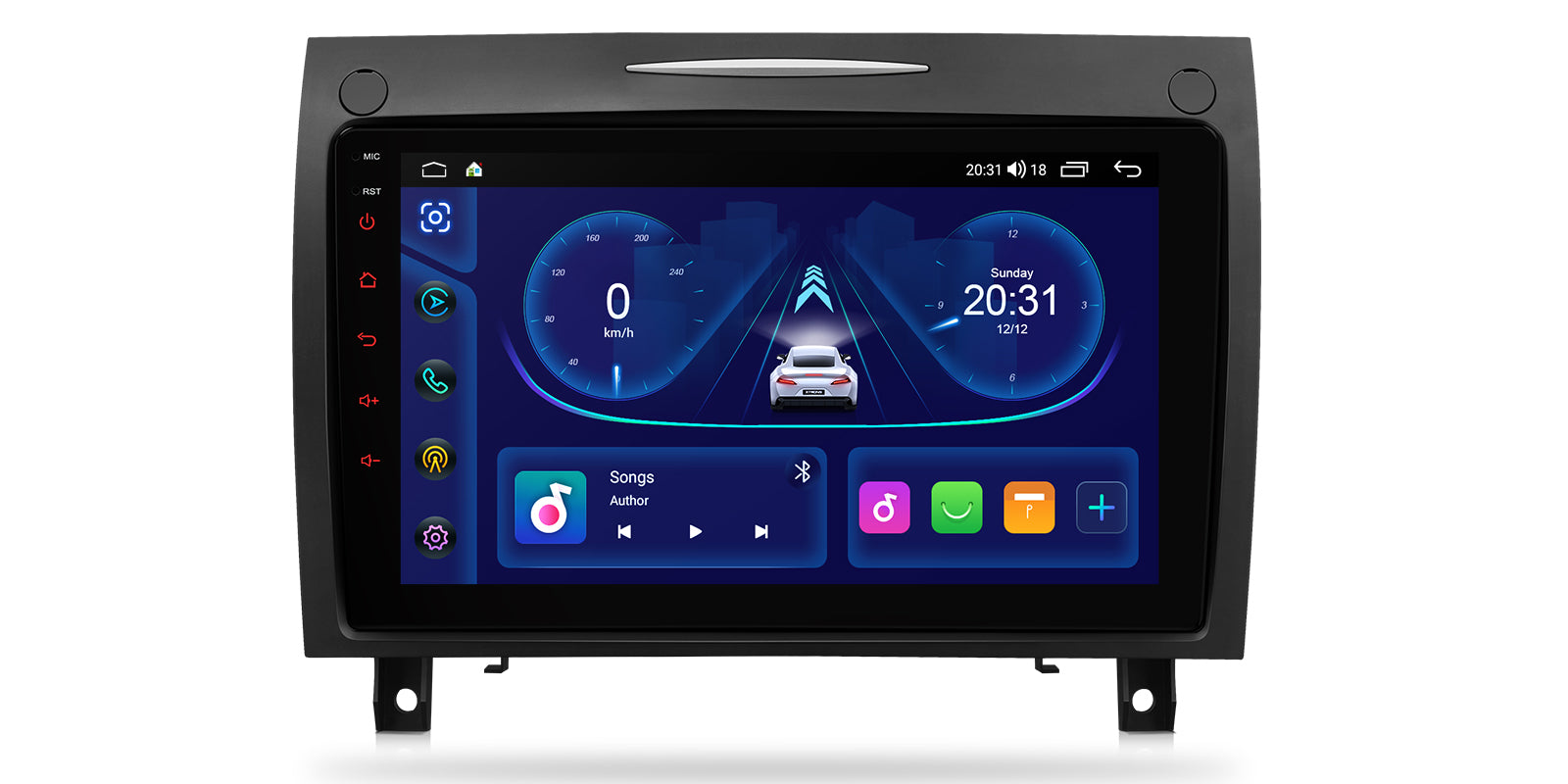 XTRONS IDP90M350 9in Android Head Unit Mercedes CarPlay 4GB 64GB