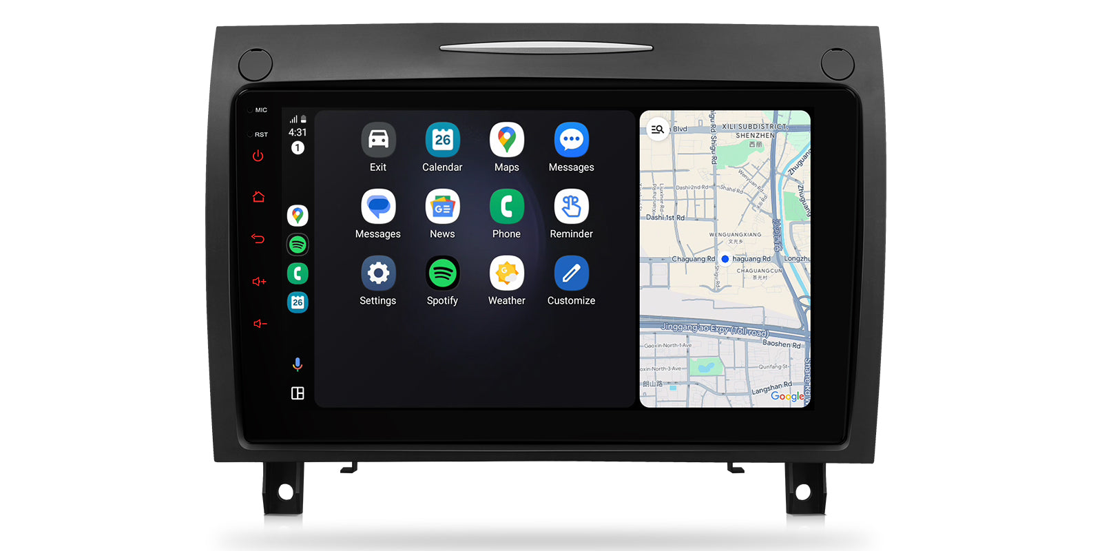 XTRONS IDP90M350 9in Android Head Unit Mercedes CarPlay 4GB 64GB